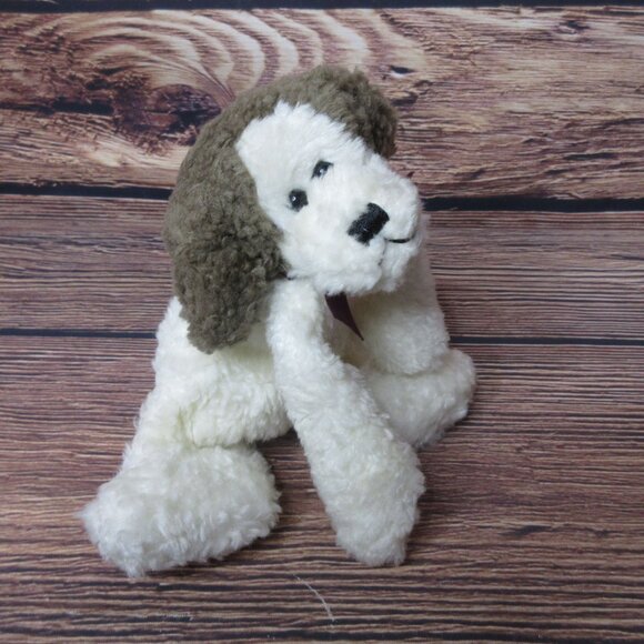 Boyds Collection Floppy White and Brown Plush 8" Dog - Vintage - Picture 2 of 6